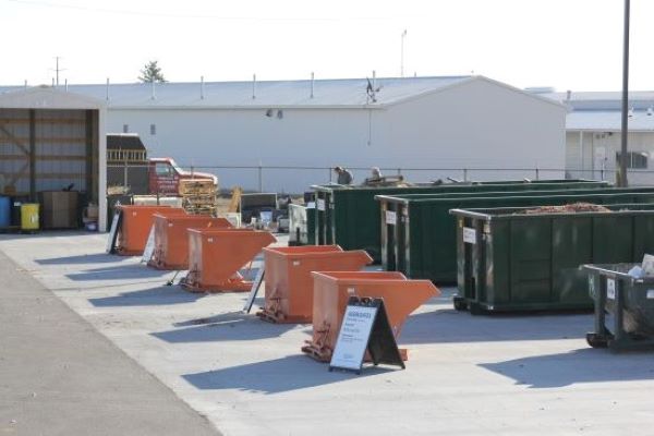 recycling bins