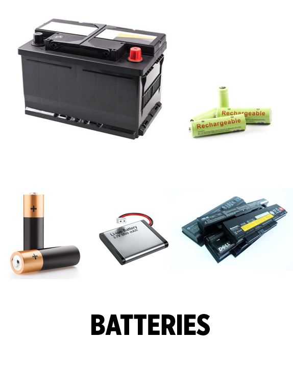 various types of batteries