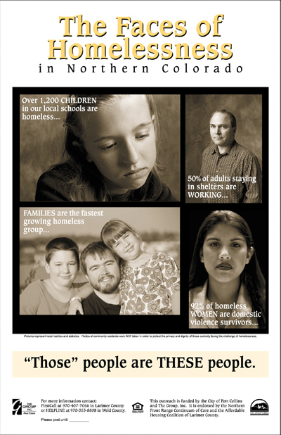 Faces of Homelessness Poster