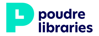 Teal P with a small L in the center directly left of the words