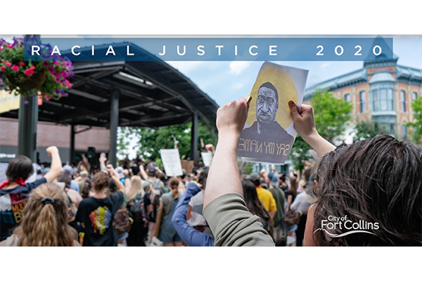 Racial Justice video title card