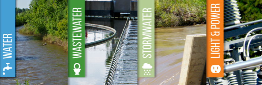 water, wastewater, stormwater, light and power