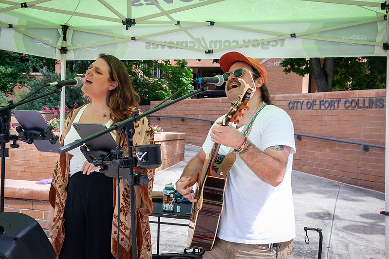 Band playing live at Garden Party 2023