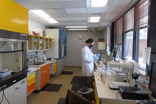 scientist working in lab