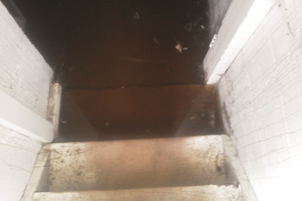 Home along Vine Dr. that had the basement filled with water in the 2013 flood.