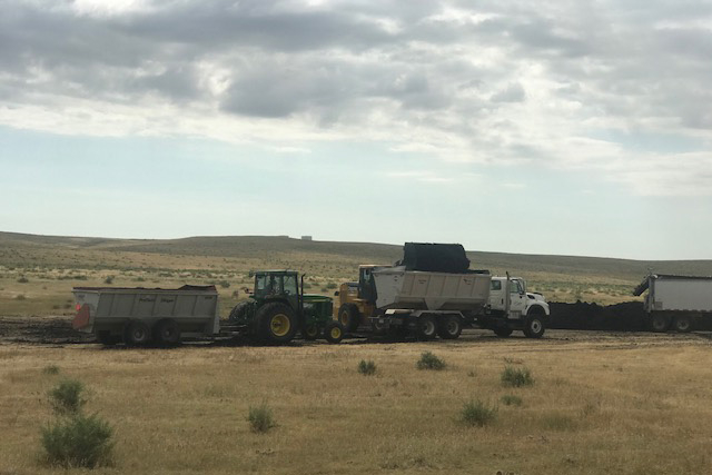 Biosolids truck