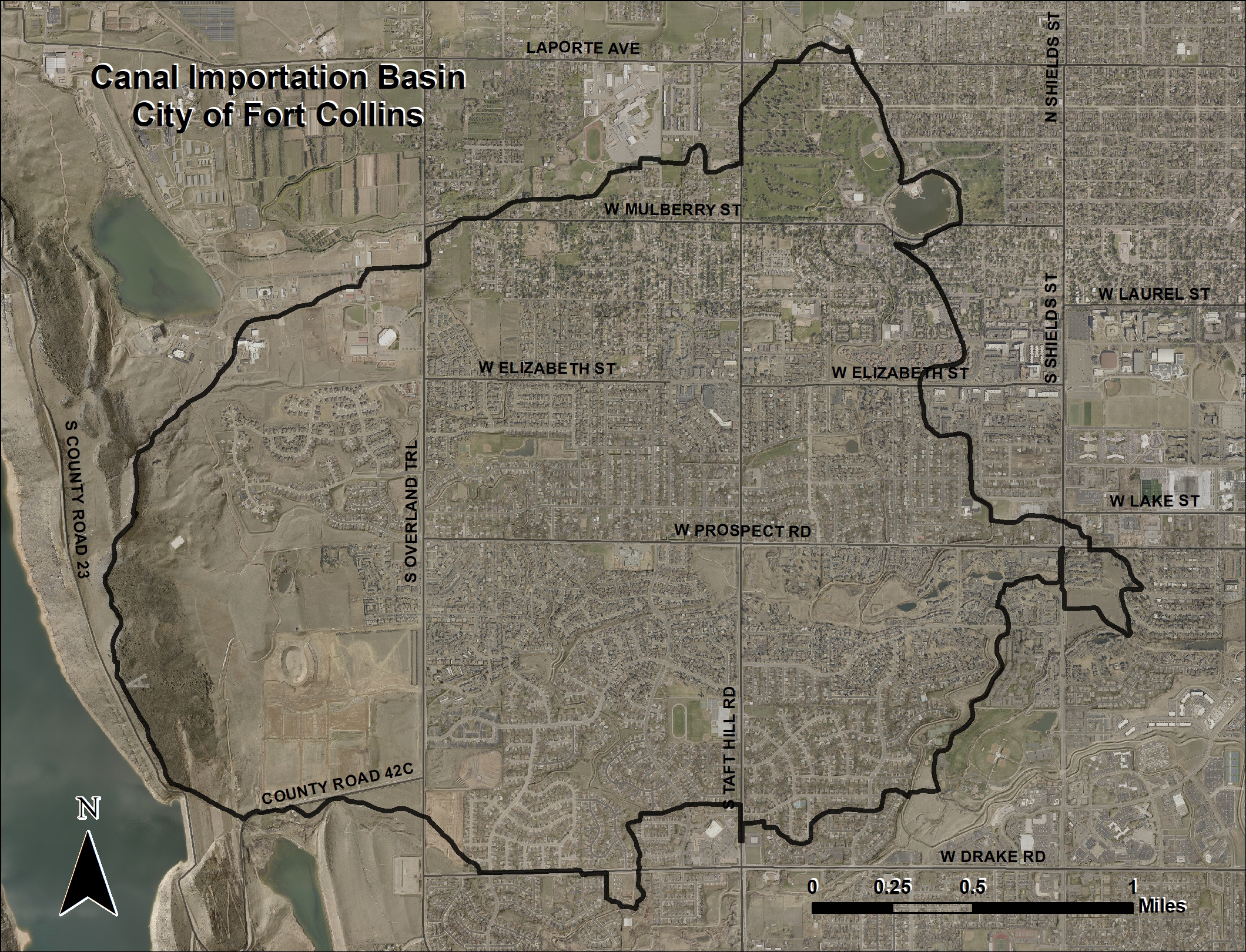 Map of the Canal Importation Basin