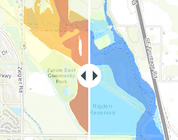 Floodplain mapping comparison