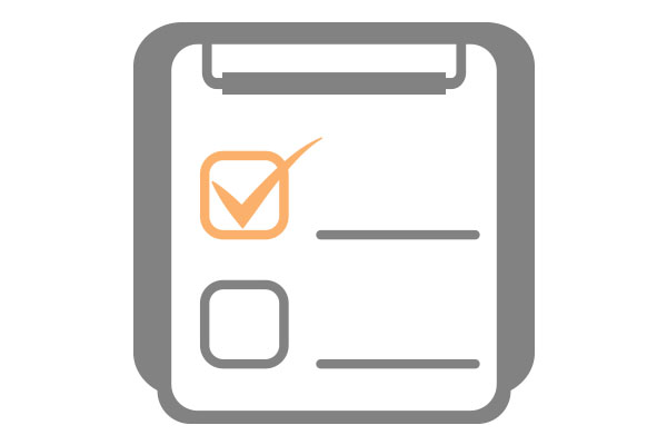 check box on clip board