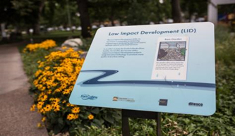 Library Park LID sign