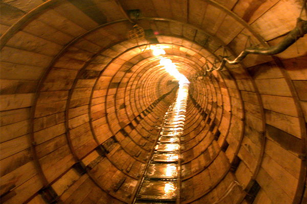 Installing large storm sewer pipe