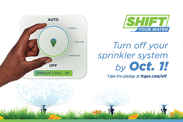 Turn off your sprinkler system by Oct. 1
