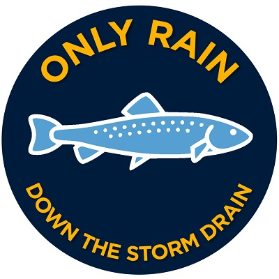 Only rain down the storm drain.