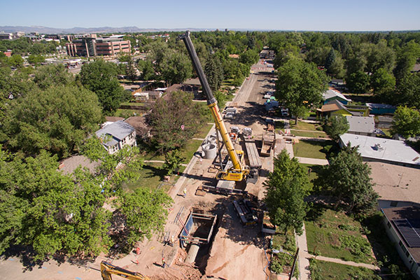 crane on Remington St.
