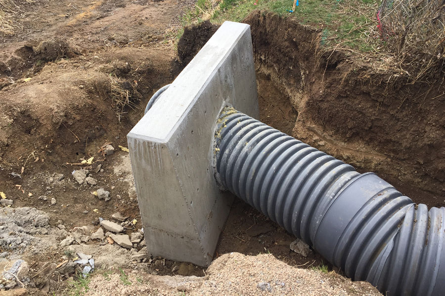 Construction on the Skyline Storm Sewer Project