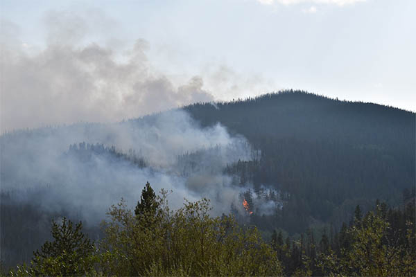 Smoke from the Cameron Peak Fire.