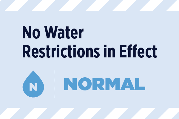 No Water Restrictions in Effect