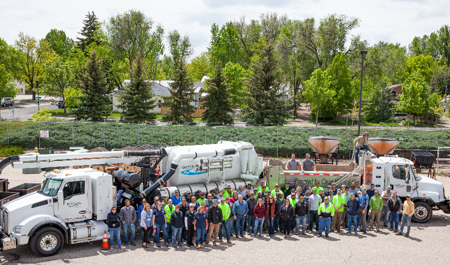 Group photo of the water team