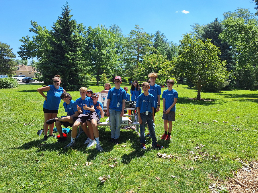 Group of NextGen teens in a park.