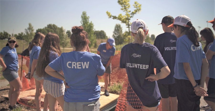 NextGenServes 2022 crew at the Gardens on Spring Creek