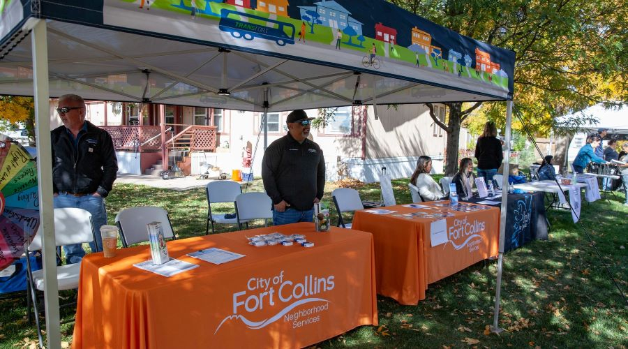 Neighborhood Services Booth at Outdoor Event